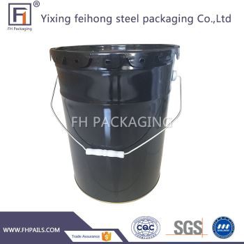 Steel Bucket Avèk kouvèti Flè pou mens